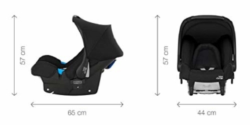 Britax Römer Baby-Safe, Babyschale Gruppe 0+ (Geburt - 13 kg), Kollektion 2019, cosmos black - 