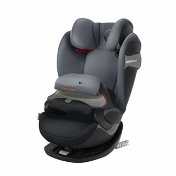 Cybex Gold 2-in-1 Kinder-Autositz Pallas S-Fix, Für Autos mit und ohne ISOFIX, Gruppe 1/2/3 (9-36 kg), Ab ca. 9 Monate bis ca. 12 Jahre, Pepper Black -