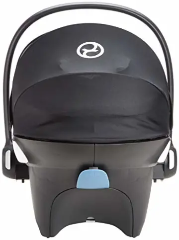 Cybex Gold Babyschale Aton M i-Size, Inkl. Neugeboreneneinlage, Für Kinder ab 45 cm bis 87 cm, Max. 13 kg, Premium Black - 