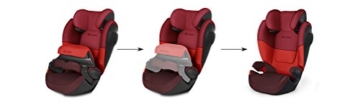 Cybex Silver Pallas M SL, Autositz Gruppe 1/2/3 (9-36 kg), ohne Isofix, Kollektion 2018, Rumba Red - 