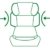 Cybex Silver Solution X-fix, Autositz Gruppe 2/3 (15-36 kg), Pure Black, mit Isofix - 
