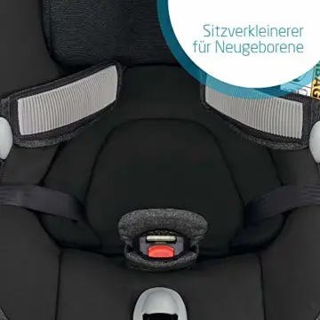 Maxi-Cosi MiloFix Kindersitz, Gruppe 0+ /1 Autositz (0-18 kg), Reboarder mit Isofix, nutzbar ab der Geburt bis ca. 4 Jahre, nomad black - 