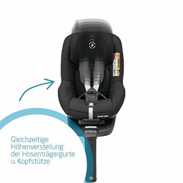 Maxi-Cosi Pearl Smart Kindersitz, Gruppe 1 (9-18 kg) ab 6 Monate - 4 Jahre, rückwärts und vorwärtsgerichtetes Fahren, für Isofix-Basis FamilyFix One i-Size, black grid - 