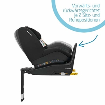 Maxi-Cosi Pearl Smart Kindersitz, Gruppe 1 (9-18 kg) ab 6 Monate - 4 Jahre, rückwärts und vorwärtsgerichtetes Fahren, für Isofix-Basis FamilyFix One i-Size, black grid - 