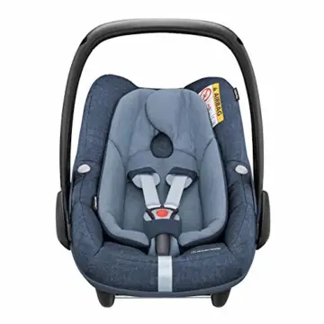 Maxi-Cosi Pebble Plus Babyschale, sicherer Gruppe 0+ i-Size Kindersitz (0-13 kg), nutzbar ab der Geburt bis ca. 12 Monate, passend für FamilyFix One Basisstation, nomad blue - 