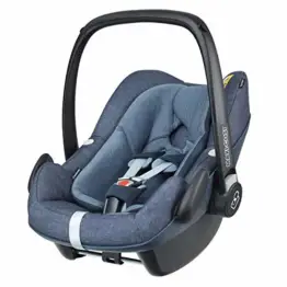 Maxi-Cosi Pebble Plus Babyschale, sicherer Gruppe 0+ i-Size Kindersitz (0-13 kg), nutzbar ab der Geburt bis ca. 12 Monate, passend für FamilyFix One Basisstation, nomad blue -