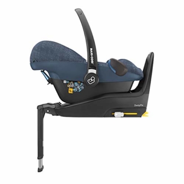 Maxi-Cosi Pebble Plus Babyschale, sicherer Gruppe 0+ i-Size Kindersitz (0-13 kg), nutzbar ab der Geburt bis ca. 12 Monate, passend für FamilyFix One Basisstation, nomad blue - 