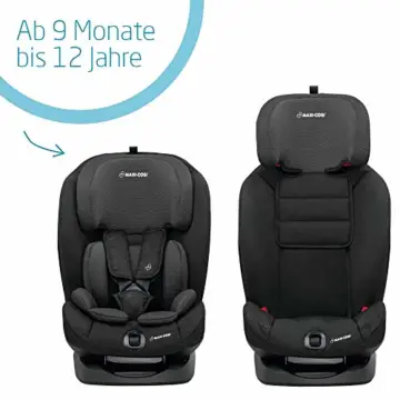 Maxi-Cosi Titan mitwachsender Auto-Kindersitz 9-36 kg mit Isofix und Liegeposition, nutzbar ab 9 Mon. bis 12 J., Nomad Black (schwarz) - 