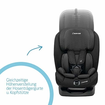 Maxi-Cosi Titan mitwachsender Auto-Kindersitz 9-36 kg mit Isofix und Liegeposition, nutzbar ab 9 Mon. bis 12 J., Nomad Black (schwarz) - 